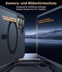 Ailicici puzdro na Samsung Galaxy S24 s MagSafe a ochranou displeja, magnetický matný čierny kryt na telefón s tvrdou zadnou časťou odolnou voči odtlačkom prstov, kompatibilné s 5G 6