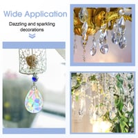 Ailvor Cristal Suncatcher Prismă Picătură 38 mm – Set de 10 bucăți Decor pentru Fereastră Efect de Lumină Curcubeu 6