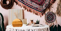 AIM & GGKK Fa Váza Virágokhoz, Pampashoz és Műnövényekhez, Farmhouse Boho Dekoráció Barna 7