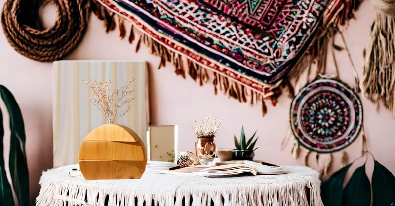 AIM & GGKK Fa Váza Virágokhoz, Pampashoz és Műnövényekhez, Farmhouse Boho Dekoráció Barna