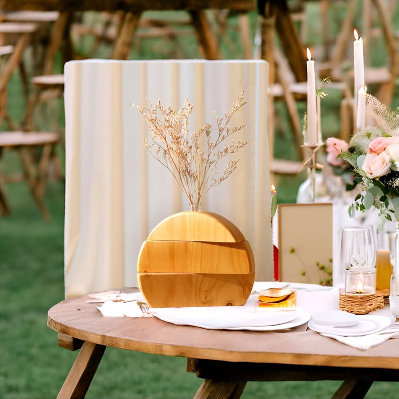 AIM & GGKK Fa Váza Virágokhoz, Pampashoz és Műnövényekhez, Farmhouse Boho Dekoráció Barna