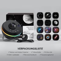 Ainael Csillagos ég vetítő és galaxis meteor éjszakai fény LED fénycsíkokkal, 2 filmkészlettel gyerekeknek és felnőtteknek 6