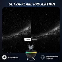 Ainael Csillagos ég vetítő és galaxis meteor éjszakai fény LED fénycsíkokkal, 2 filmkészlettel gyerekeknek és felnőtteknek 2