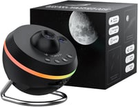 Ainael Csillagos Égbolt Projektor - Galaxis Planetárium LED Éjszakai Fény Meteor Effekttel, 180° Forgatható, Hálószobába, Gyerekeknek és Fel 1