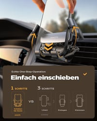 Gravitačný držiak na mobil do auta AINOPE do mriežky ventilácie – čierny 2