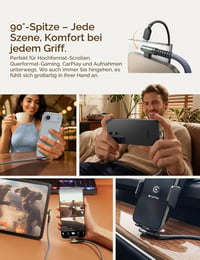 AINOPE USB-C kábel, 2 ks (2 m + 2 m), 3,1 A, rýchlonabíjací nylonový opletený nabíjací kábel pre Samsung S25/S24/S23/S22 Ultra, Pixel 9, MacBook Pro/Air, iPad Pro 3