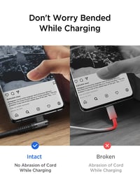 AINOPE USB-C kábel 60W 3m 2 darab fekete gyorstöltéshez 5