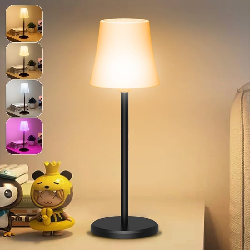 Ainostone Vezeték Nélküli Asztali Lámpa RGB LED Érintésvezérlés Dimmer Vízálló