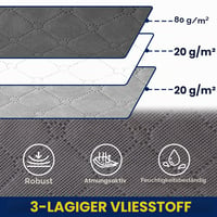 Set de 4 genți de depozitare AIOR pentru sub pat, cu fereastră transparentă, 60 L, organizator pliabil pentru haine și pături, 80x50x15 cm 3