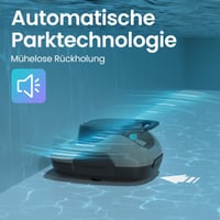AIPER akumulátorový bazénový robotický vysávač, 90-minútová výdrž batérie, automatické čistenie s funkciou samočinného parkovania, kompaktný a ľahký, pre nadzemné bazény 3
