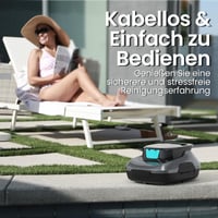AIPER akumulátorový bazénový robotický vysávač, 90-minútová výdrž batérie, automatické čistenie s funkciou samočinného parkovania, kompaktný a ľahký, pre nadzemné bazény 5