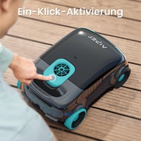 AIPER Scuba E1 Bezdrôtový robotický vysávač do bazéna, na batériu, max. 100 m², prevádzková doba 100-130 minút, systém s 3 motormi, duálny 7