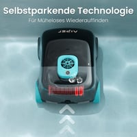 AIPER Scuba E1 Bezdrôtový robotický vysávač do bazéna, na batériu, max. 100 m², prevádzková doba 100-130 minút, systém s 3 motormi, duálny 6