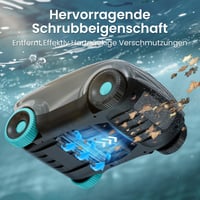 AIPER Scuba E1 Bezdrôtový robotický vysávač do bazéna, na batériu, max. 100 m², prevádzková doba 100-130 minút, systém s 3 motormi, duálny 5