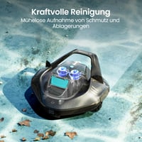 Robotický bazénový vysávač AIPER Seagull SE, bezkáblový, s akumulátorom, výdrž 90 minút, automatické parkovanie, duálny motor 2
