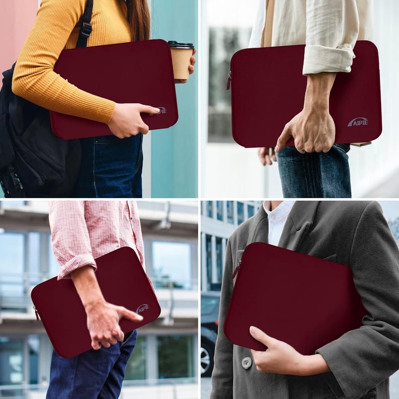 AIPIE 15.6 Colos Laptop Táska Ütésálló Üzleti Notebook Tok Piros