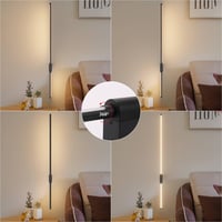 Aipsun set 2 aplice LED cu baterii și telecomandă, negru, 100 cm, 10000mAh, 6W, 3 temperaturi de culoare, temporizator, pentru living, dormitor, hol 4