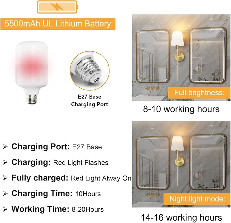 Aipsun 5500 mAh toltheto vezetek nelkuli falilampa taviranyitoval, arany, 2 db dimmelheto belteri lampa