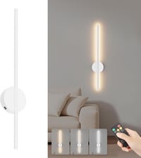 Aipsun Vezeték Nélküli Fali Lámpa 10000 mAh Akkumulátorral, Távirányítóval, 60 cm, Fényerőszabályzós, Időzíthető, Hálószobába, Nappaliba 1
