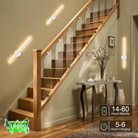Aipsun Vezeték Nélküli Fali Lámpa 10000 mAh Akkumulátorral, Távirányítóval, 60 cm, Fényerőszabályzós, Időzíthető, Hálószobába, Nappaliba 5