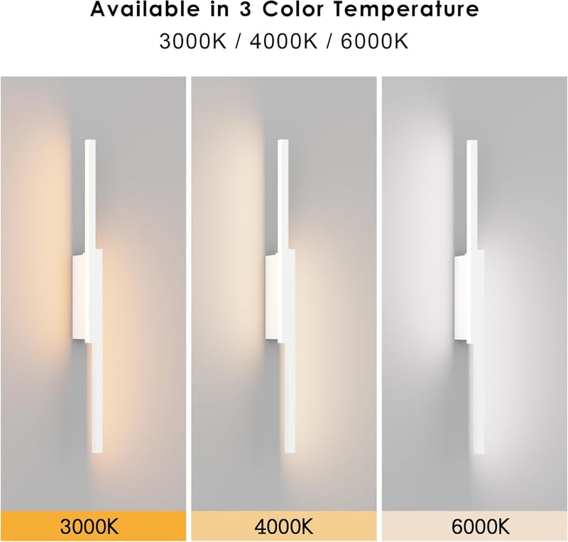 Aipsun Vezeték Nélküli LED Fali Lámpa Távirányítóval - 60 cm Fehér Alumínium, USB-C Tölthető, 3 Színhőmérséklet, Időzítő, 2 db Szett