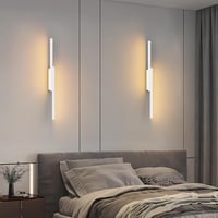 Aipsun Vezeték Nélküli LED Fali Lámpa Távirányítóval - 60 cm Fehér Alumínium, USB-C Tölthető, 3 Színhőmérséklet, Időzítő, 2 db Szett 8