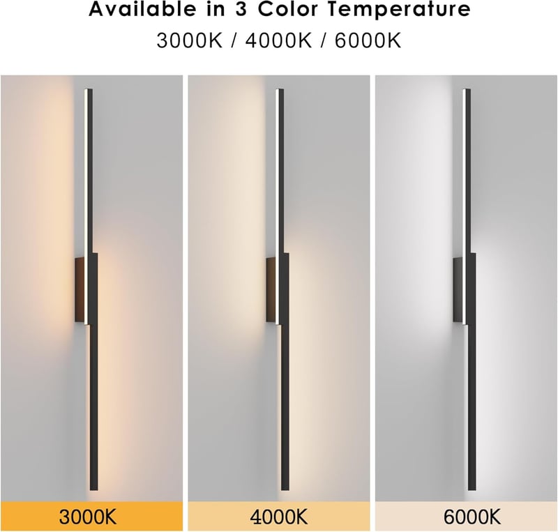 Aipsun Wireless LED fali lámpa távirányítóval, 10000 mAh USB-C, 100 cm, fekete, 2 db