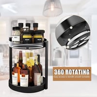 AIQII 2 szintes forgó fűszertartó 360° forgatható fűszer szervezőrendszer 3