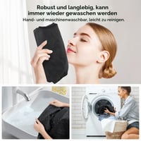 Geantă de depozitare mare AiQInu 150L din material Oxford 420D, cutie de depozitare pliabilă pentru sub pat cu mâner, impermeabilă pentru pilote, pături, perne și saltele 4