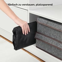 Geantă de depozitare mare AiQInu 150L din material Oxford 420D, cutie de depozitare pliabilă pentru sub pat cu mâner, impermeabilă pentru pilote, pături, perne și saltele 6