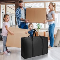 Geantă de depozitare mare AiQInu 150L din material Oxford 420D, cutie de depozitare pliabilă pentru sub pat cu mâner, impermeabilă pentru pilote, pături, perne și saltele 7