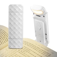 AiQInu LED svjetlo za čitanje s kopčom, USB punjiva lampa za čitanje u krevetu, 3 temperature boje i 5 razina svjetline, prijenosna lampa za knjige 1