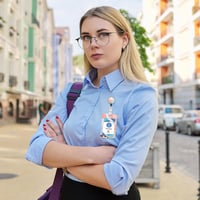 AiQInu igazolványtartó kihúzható badge reel karabinerrel és levehető nyakpánttal 6