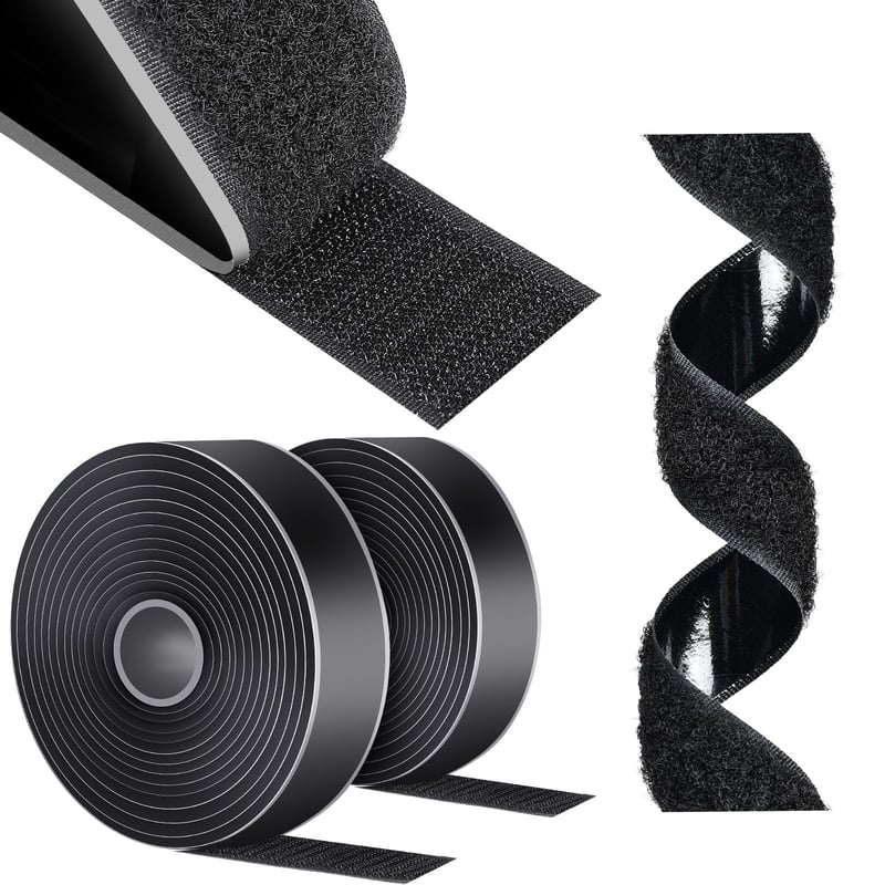 Samolepiaca suchý zips páska AiQInu 5 m x 30 mm, silná obojstranná upevňovacia páska na textil a DIY projekty, systém háčik a slučka