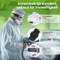 AirGearPro Vision-1000 Védőszemüveg Antibeschlag Munkavédelemhez 4