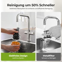 AIRMSEN Lassú Gyümölcscentrifuga 82mm Nyílással, 450W BPA-Mentes Hidegprés Gyümölcs és Zöldség Préshez 7