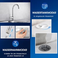 AIRMSEN Mini Mosogatógép 5+1 Program Érintésvezérlés LED Kijelző Fehér 4