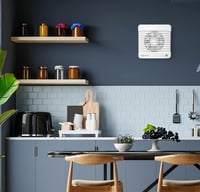 Airope 100 mm Páraérzékelős Ventilátor Visszacsapó Szeleppel, Szúnyoghálóval, 7W, Csendes Fürdőszoba Konyha Wc Szellőztetéshez 6