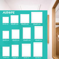 Airope 300x600 mm Biele oceľové revízne dvierka s posuvným mechanizmom a západkou, na strop a stenu, otváranie vľavo/vpravo, pre vodomery, vane a potrubia 9
