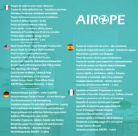 Airope 300x600 mm Biele oceľové revízne dvierka s posuvným mechanizmom a západkou, na strop a stenu, otváranie vľavo/vpravo, pre vodomery, vane a potrubia 6