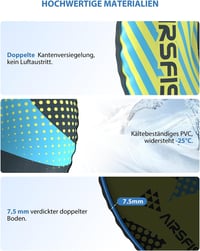 AirsFish Felfújható Hócsúszda Vonókötelel, Téli Száncsalád Sporthoz 5
