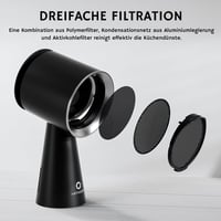Airthereal RH180B hordozható páraelszívó, 180 m³/h, 3 fokozat, 4x4000 mAh 6