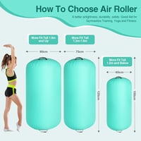 Airtrack Matte 100/120 cm Felfújható Tornaszőnyeg Gimnasztikai Henger 2