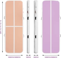 airtrack matte Lila felfújható torna ugrószőnyeg elektromos pumpával 10 vagy 20 cm magas 2/3/4/5/6 m hossz tornához jógához kempinghez 3