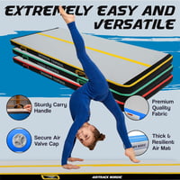AirTrack Nordic Carbon Felfújható Tornaszőnyeg 300 x 150 x 15 cm Légszivattyúval Tornához Cheerleadinghez 4