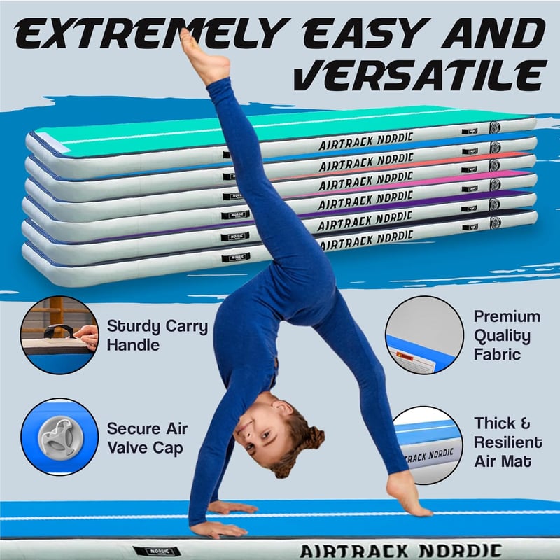 AirTrack Nordic Home Special Edition 4m Coral Tornaszőnyeg Pumpával
