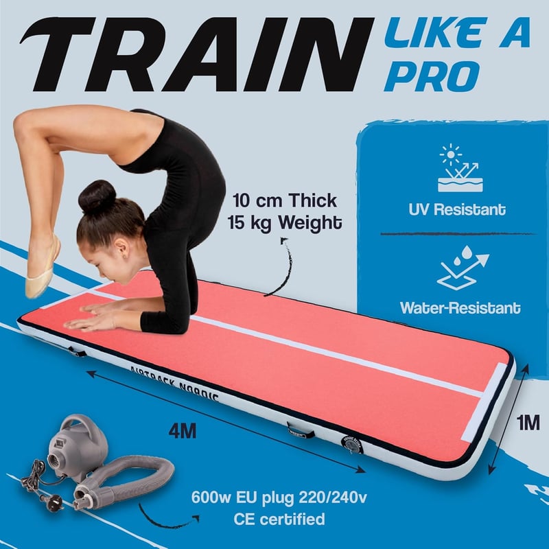 AirTrack Nordic Home Special Edition 4m Coral Tornaszőnyeg Pumpával