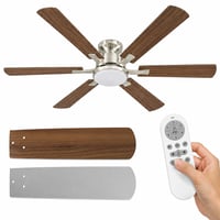 Airwit Mennyezeti Ventilátor Lámpával 132 cm 6 Lapát Csendes DC Motor 1