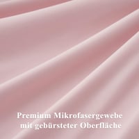 Lenjerie de pat Aisbo 200x220 cm, 3 piese, microfibră roz, cu fermoar, Oeko-Tex, față de pernă 80x80 cm, moale și care nu necesită călcare 6