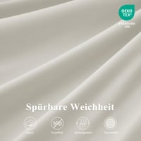 Aisbo napínacia plachta 180x200 cm na kontinentálnu posteľ, béžová, prémiové mikrovlákno, vhodná aj na vodné postele, výška okraja 40 cm, mäkký chránič matraca 4